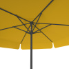 Parasol orange, ø 250 cm, vue de dessous