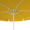Parasol orange, ø 250 cm, vue de dessous