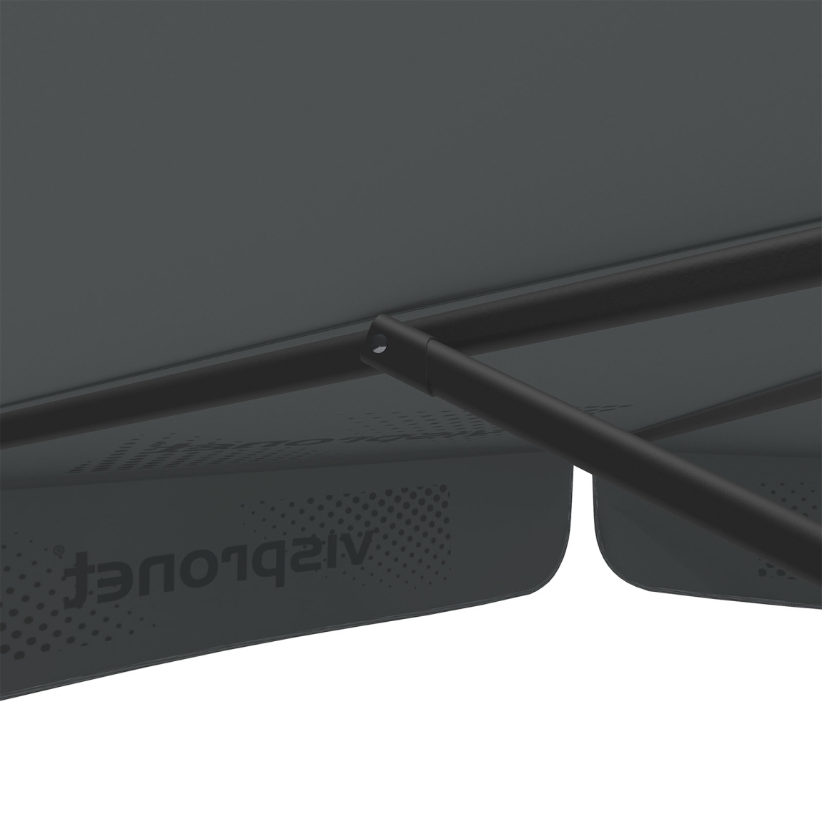 Parasol avec impression de logo, ø 250 cm, montants robustes