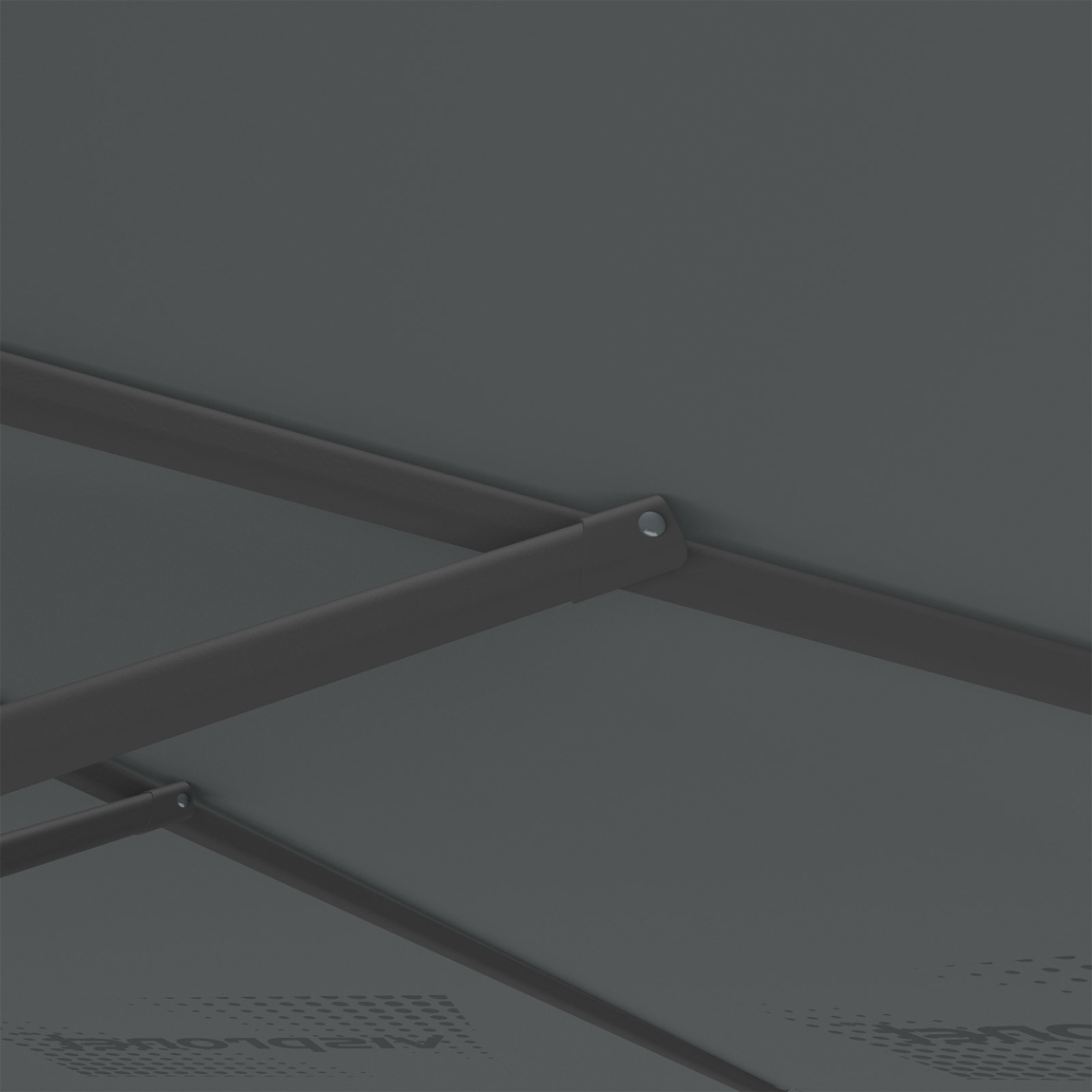 Parasol avec impression de logo, ø 300 cm, montants robustes