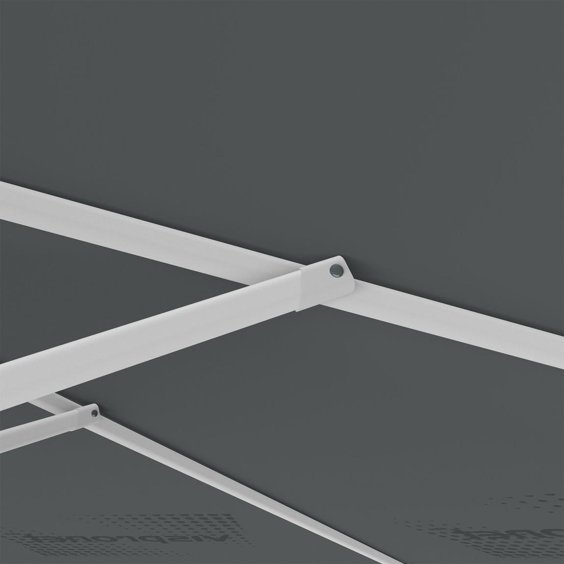 Parasol avec impression de logo, ø 300 cm, montants robustes