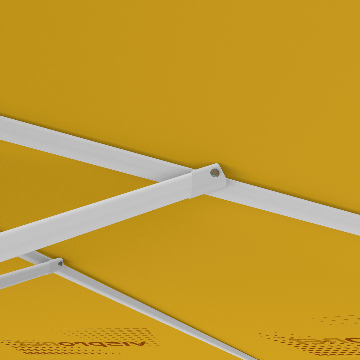 Parasol avec impression de logo, ø 300 cm, montants robustes