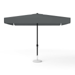 Parasol carré anthracite, 300 × 300 cm, avec manivelle, uni
