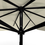 Parasol beige, 300 x 300 cm, détail du cordon de tirage