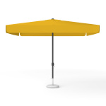 Parasol carré orange, 300 × 300 cm, avec manivelle, uni
