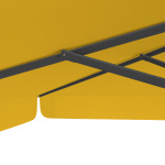 Parasol orange, 300 x 300 cm, baleines robustes