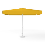 Parasol carré orange, 300 × 300 cm, avec manivelle, uni