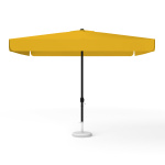 Parasol carré orange, 300 × 300 cm, avec manivelle, uni