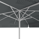 Parasol avec impression de logo, 250 x 250 cm, vue de dessous