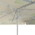 Parasol avec impression de logo, 250 x 250 cm, vue de dessous