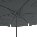 Parasol avec impression de logo, ø 250 cm, vue du dessous