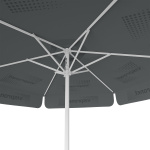 Parasol avec impression de logo, ø 250 cm, vue du dessous