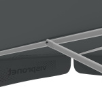 Parasol avec impression de logo, ø 250 cm, montants robustes