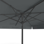 Parasol avec impression de logo, 300 x 300 cm, vue de dessous