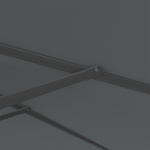 Parasol anthracite, ø 300 cm, baleines robustes