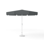 Parasol rond anthracite uni, ø 300 cm, avec manivelle