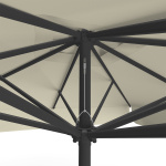 Parasol beige, 250 x 250 cm, détail du cordon de tirage