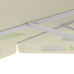 Parasol avec impression de logo, 300 x 300 cm, montants robustes