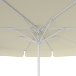 Parasol beige, ø 300 cm, vue de dessous