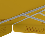 Parasol avec impression de logo, 250 x 250 cm, montants robustes