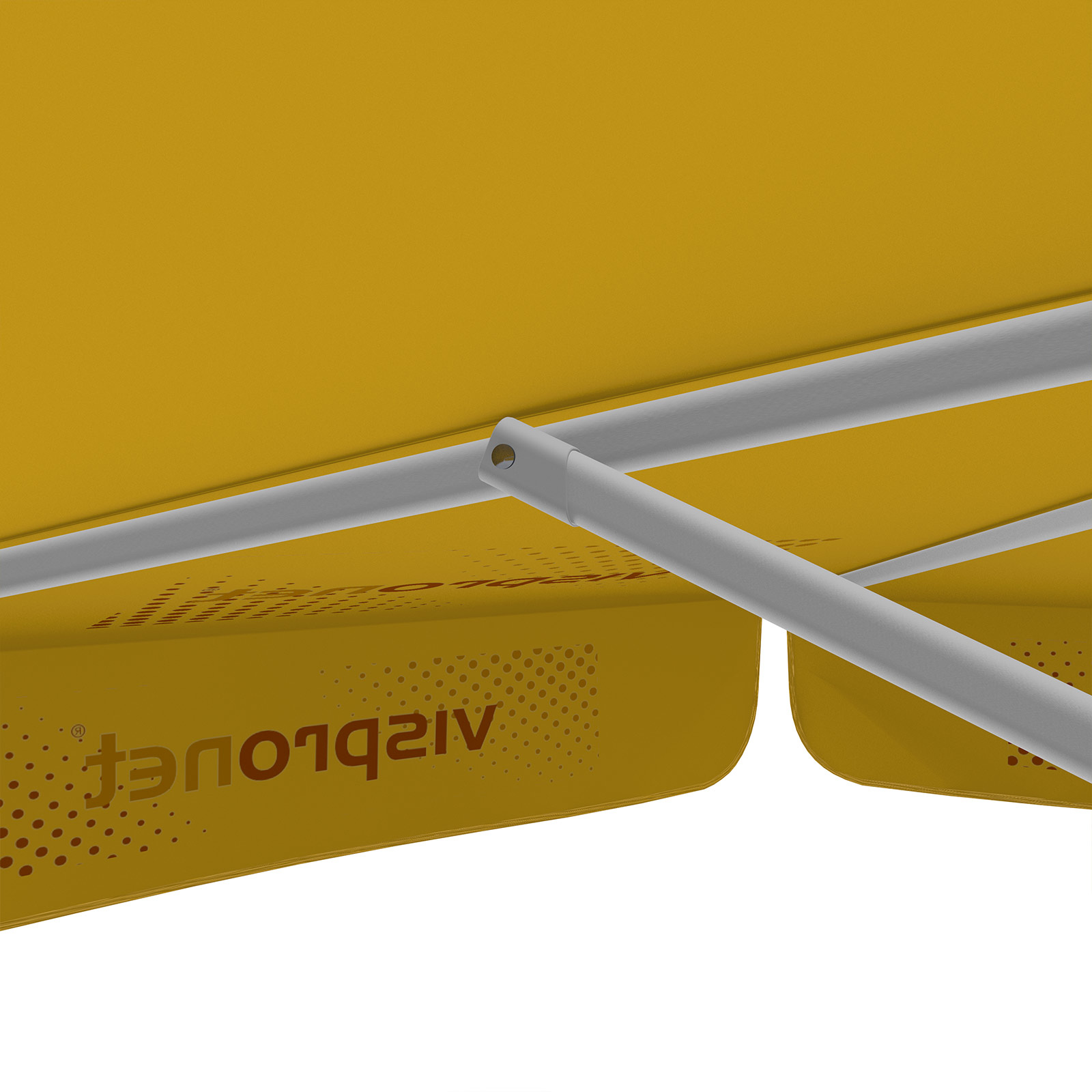 Parasol avec impression de logo, ø 250 cm, montants robustes