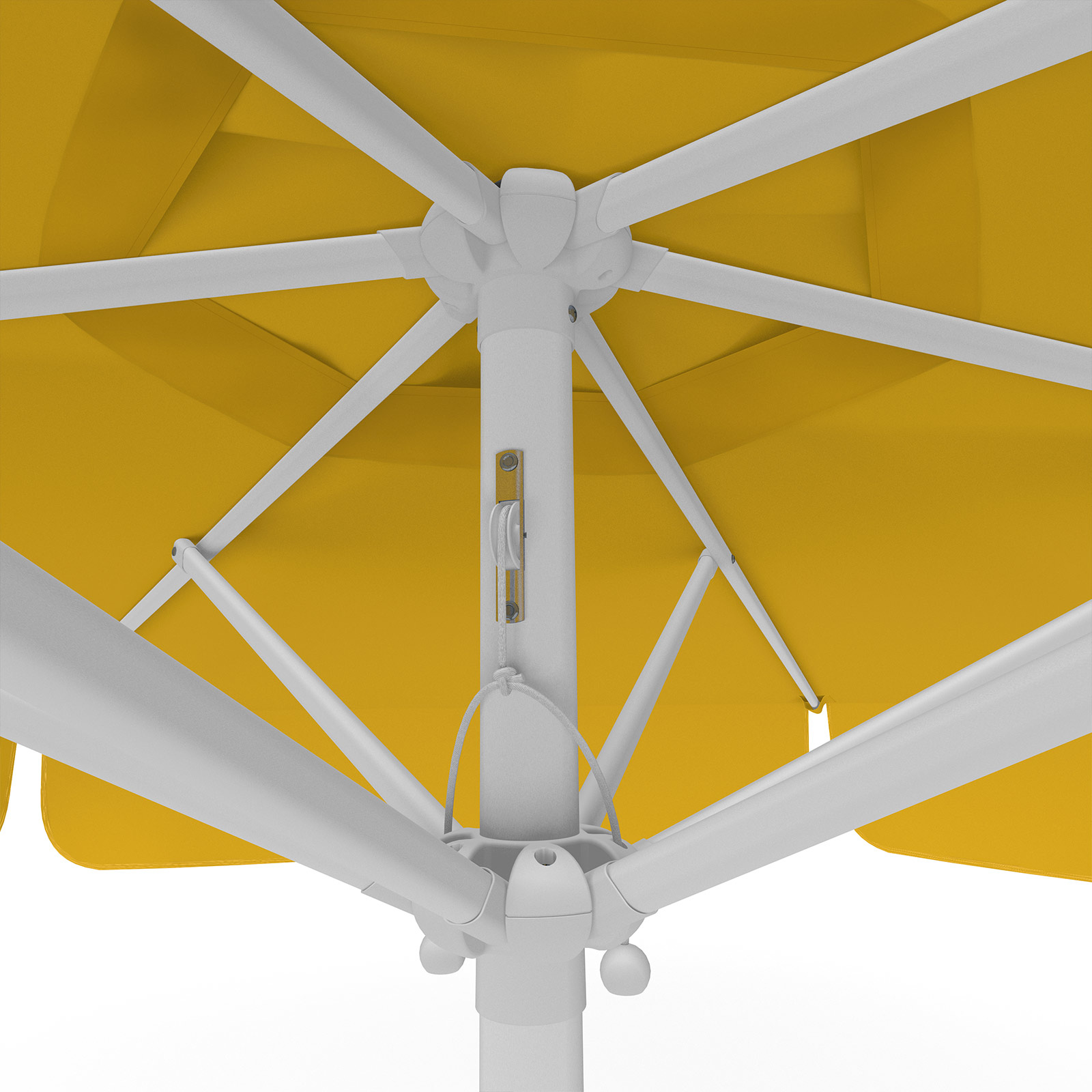 Parasol orange, ø 250 cm, détail du cordon de tirage