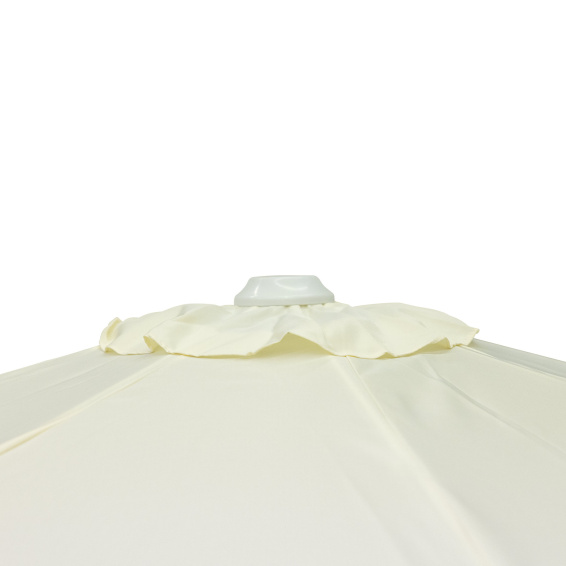 Soufflet au sommet du parasol pour une meilleure stabilité en cas de rafales de vent