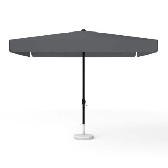 Parasol carré anthracite, 300 × 300 cm, avec manivelle, uni