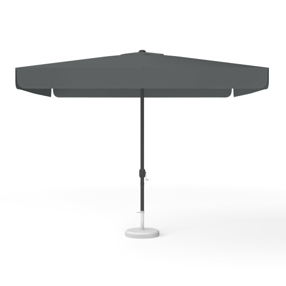 Parasol carré anthracite, 300 × 300 cm, avec manivelle, uni