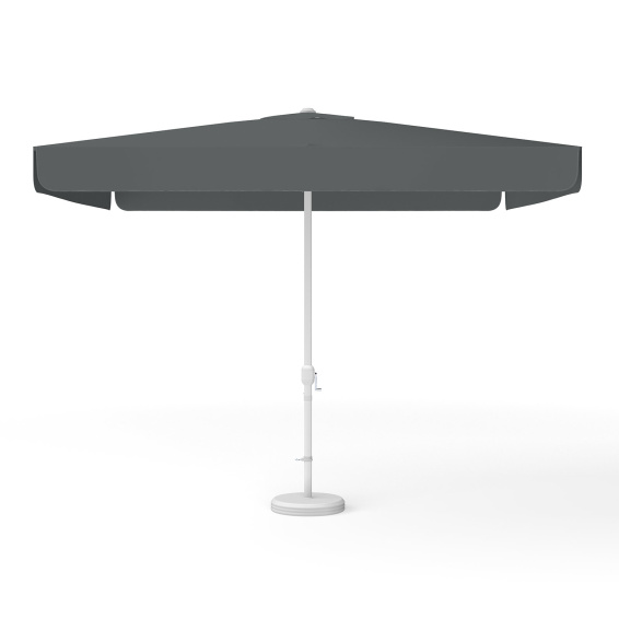 Parasol carré anthracite, 300 × 300 cm, avec manivelle, uni