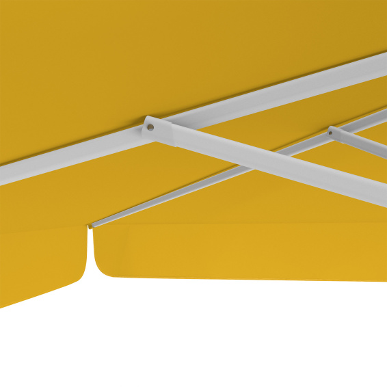 Parasol orange, 300 x 300 cm, baleines robustes