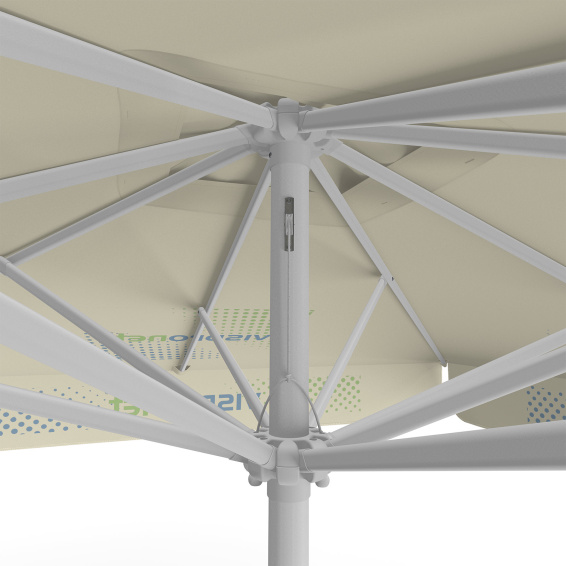 Parasol avec impression de logo, 250 x 250 cm, détail de la poulie