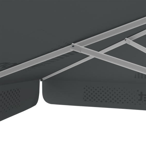 Parasol avec impression de logo, 250 x 250 cm, montants robustes