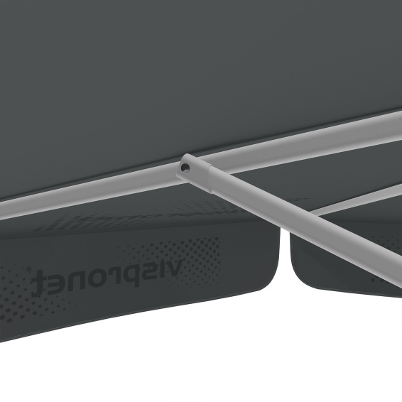 Parasol avec impression de logo, ø 250 cm, montants robustes