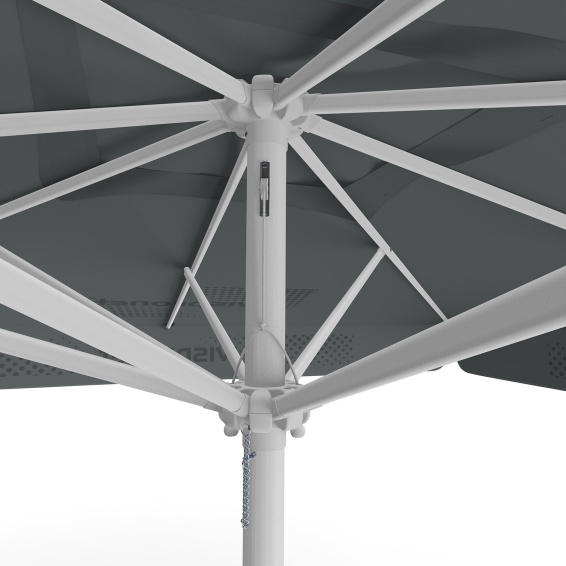 Parasol avec impression de logo, 300 x 300 cm, détail de la poulie