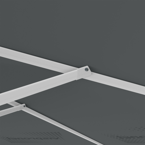 Parasol avec impression de logo, ø 300 cm, montants robustes