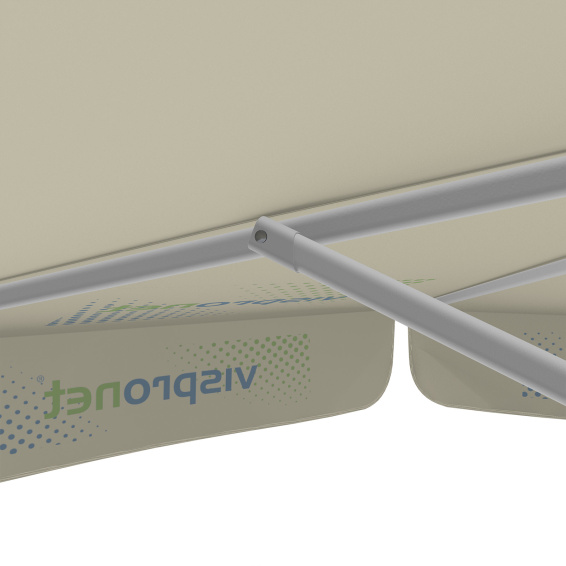 Parasol avec impression de logo, ø 250 cm, montants robustes