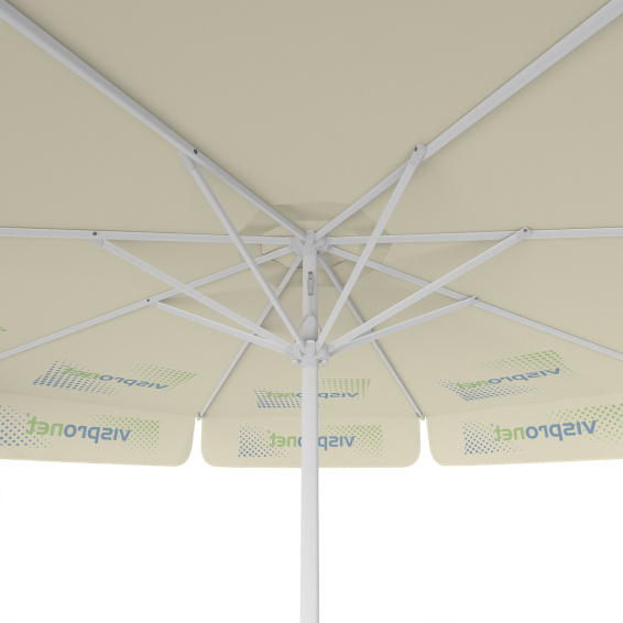 Parasol avec impression de logo, ø 300 cm, vue du dessous