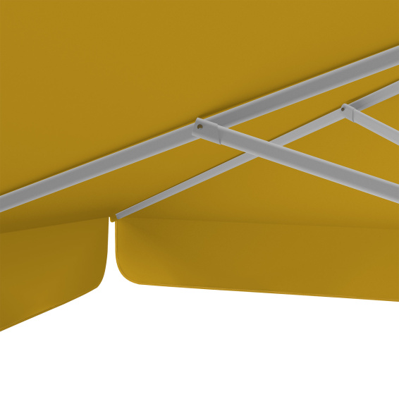 Parasol orange, 250 x 250 cm, baleines robustes