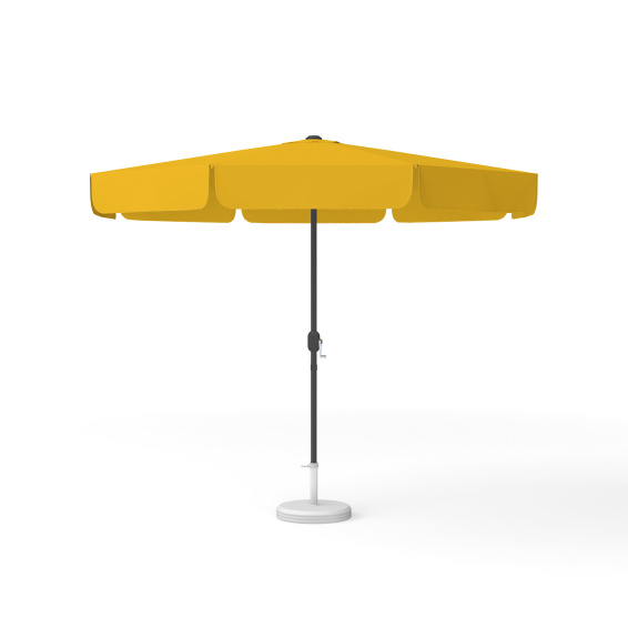 Parasol rond orange uni, ø 300 cm, avec manivelle