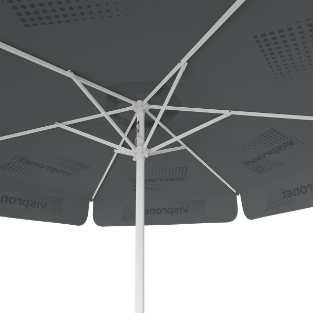 Parasol avec impression de logo, ø 250 cm, vue du dessous