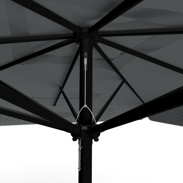 Parasol avec impression de logo, 300 x 300 cm, détail de la poulie