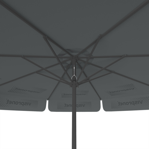 Parasol avec impression de logo, ø 300 cm, vue du dessous