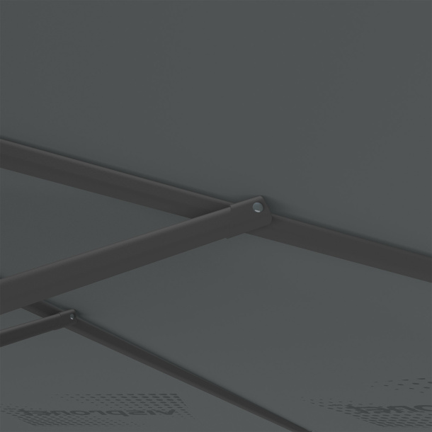 Parasol avec impression de logo, ø 300 cm, montants robustes