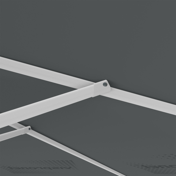 Parasol avec impression de logo, ø 300 cm, montants robustes