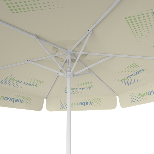 Parasol avec impression de logo, ø 250 cm, vue du dessous