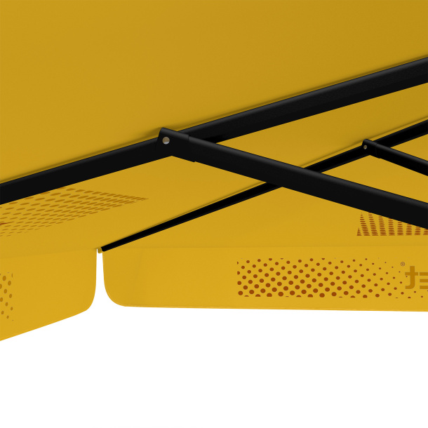 Parasol avec impression de logo, 300 x 300 cm, montants robustes