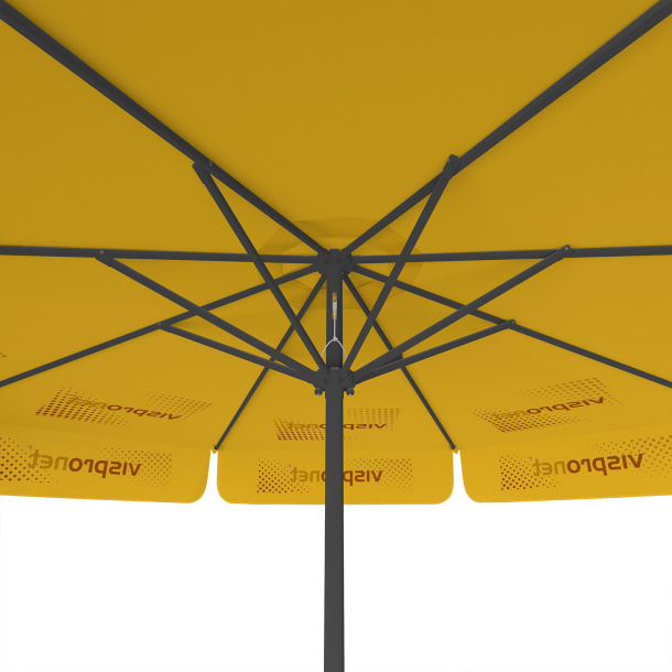 Parasol avec impression de logo, ø 300 cm, vue du dessous