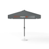 Parasol avec impression de logo, 250 x 250 cm, tous les 4 volants imprimés avec 1 motif