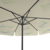 Parasol avec impression de logo, ø 250 cm, vue du dessous